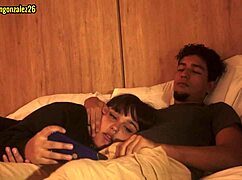 watching movie with stepbrother accidentally swallow dick almost caught 😱🍆