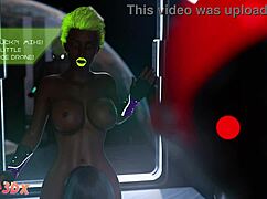 Futa3dx - blonde with blue hair wants to suck on a futanari cock