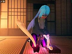 3D hentai game with a futanari girl's erotic adventure