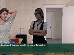 In the anime world, pleasure thieves 01 come to the university wearing curvy outfits for a big game.