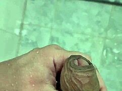 Exotic twink playing in the shower with his cute body