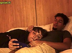 watching movie with stepbrother accidentally swallow dick almost caught 😱🍆