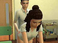 hey, banging a virgin schoolgirl for the first time in class! 🍑