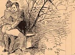 vintage erotic drawings with steamy retro vibes.