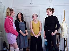 behind scenes flashing naked exhibitionists hentai backstage