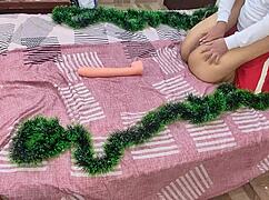 I sucked my big ass stepmother's pussy and ass for Christmas.