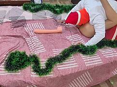 Christmas treat: big ass stepmother gets a deep blow job