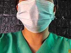 Ever seen a medical edging compilation with dominafire in latex at the hospital?