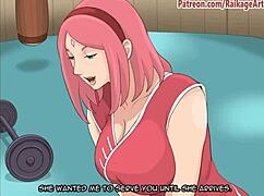 In this anime, the Raikage conquers Konoha with intense riding and blowjob scenes.