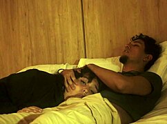 My stepbrother makes me suck his big cock while sleeping