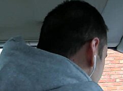 busty eager for cock masturbates in car waiting for cocks