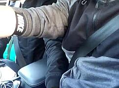 touching a bulge in traffic turns into quick outdoor action