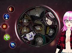 In the mirror, Daisy the dark elf embarks on her pleasure route, big tits bouncing in hentai bdsm