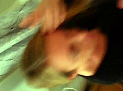 Homemade deepthroat with my slutty girlfriend goes wild as her friend joins for big cock action.