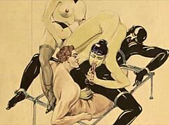 VINTAGE EROTIC DRAWINGS from retro comics and anime
