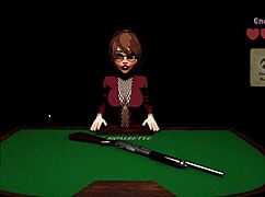 X Roulette 2: Teen Curvy Girl with Big Tits Bends Over Table for Big Cock Bukkake Cumshot