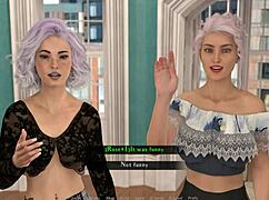 3D animated naughty model in visual novel format