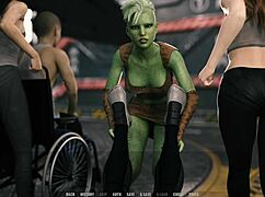 Crying Petite Blonde in 3D Cartoon Seeks Connection