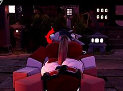 SUCCUBUS THIGHJOB WITH ROUGH TIT GRABBING AND BOOB SQUEEZING IN 3D HENTAI ANIME!