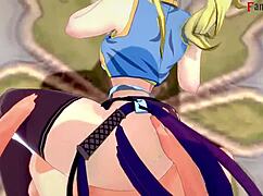 我超爱看Lucy Heartfilia，这金发辣妹在Fairy Tail里狂干，纯幻想爽爆！