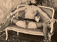 vintage rope bondage in dark london swinging sixties, so intensse...