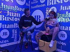 Andrea Pardo's explosive Sybian sessions on Juan Bustos' podcast