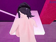 朱元和格蕾丝·霍华德在POV hentai场景中猛烈做爱