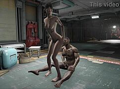 Fallout 4 Brunette Hentai Girl Gets Intense Blowjob And Handjob Fucking