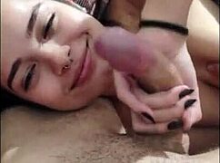 White Moon delivers a steamy blowjob to warm up this chilly night