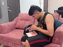 I follow my shy half-sister and show her I'm not gay