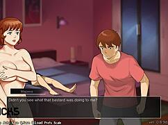 我弯腰让我的红发岳母进行狂野后入猛操