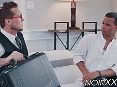 i feel that handsome tall businessman's monster cock stretching my tight ass so deeply