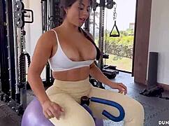 Fitness enthusiasts in their prime sweat it out and get horny at the gym