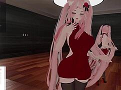 Catgirl getting vibed and fucked as simps tease her till she cums. Spicy action in this game! 😈
