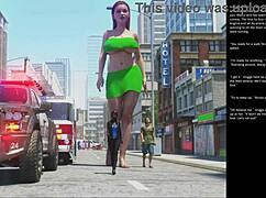 This 3D cartoon episode features big apple small 18+ in sexy gestures