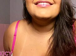 Hot brunette MILF Joi humiliates her cuckolder husband in a sensual scene