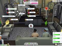 Adult video game The Sims 4 with MILF cheating scene