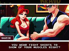 johnny bravo - the bravado below sucking big cock in public hentai