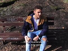 In czech HUNTER, an amateur GAY euro TWINK gets ANAL and BLOWJOB for pay