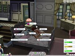 Adult video game The Sims 4 with MILF cheating scene