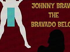 johnny bravo - the bravado below sucking big cock in public hentai