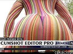 watch this gorgeous latina strip her ass outdoors