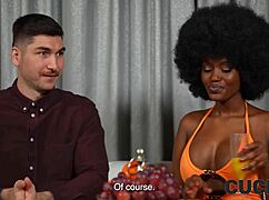 Cuck4k watches ebony group cheating with big ass