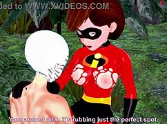  elastigirl在超人特工队秘密任务中被猛干全片！😏