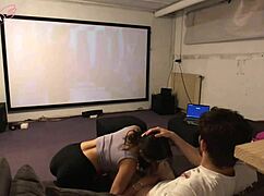 Stepsiblings Fuck During Disney Movie