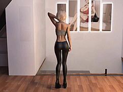 Blonde Bombshell with Huge Curves Plays Dirty in Midnight Paradise Game