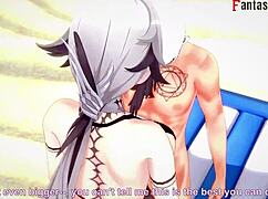 见过阿蕾奇诺在海滩上穿着比基尼猛干吗？