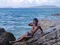 i feel so naughty engaging in wild public sex with my father in law on the mountain and ocean, his huge cock stretching my tiny teen pussy rough and deep