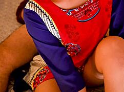 indian housewife gets creampied after romantic banging on the bed, so hot