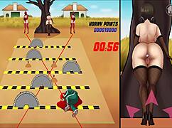 斯奎特与饥渴的动漫肛交狂野行动